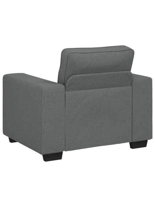 Rozkládací křeslo tmavě šedé 60 cm látka