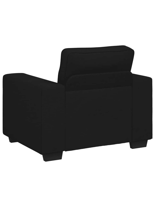 Rozkládací křeslo černé 60 cm látka