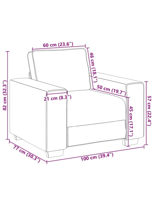 Rozkládací křeslo černé 60 cm látka