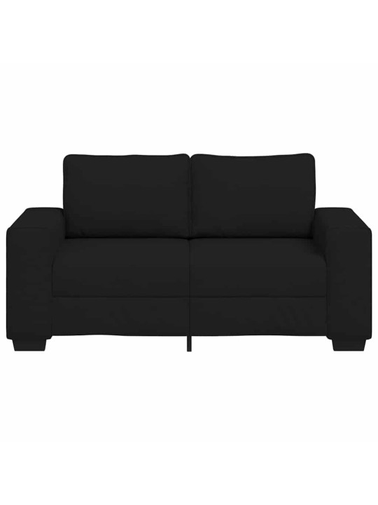 Pohovka pro 2 osoby černá 120 cm látka