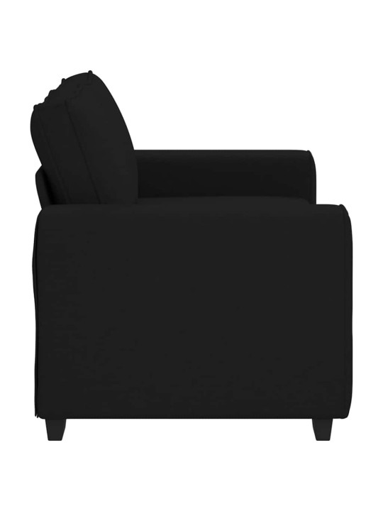Pohovka pro 2 osoby černá 120 cm látka
