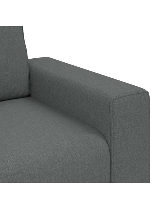 Pohovka pro 2 osoby tmavě šedá 140 cm látka
