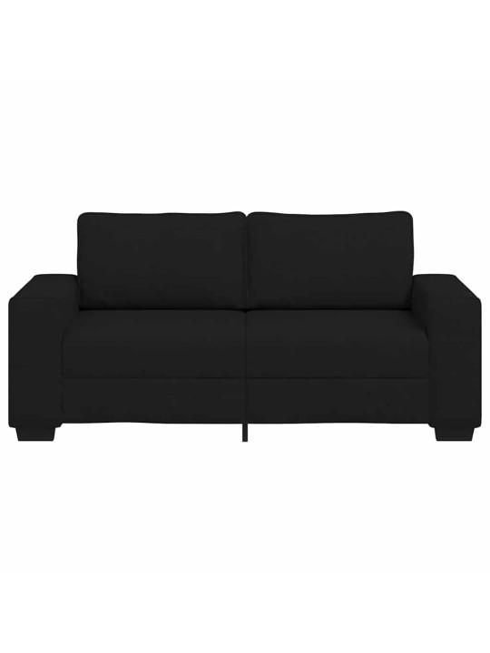 Pohovka pro 2 osoby černá 140 cm látka