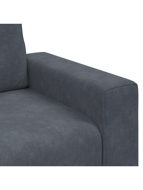 Křeslo tmavě šedé 60 cm samet
