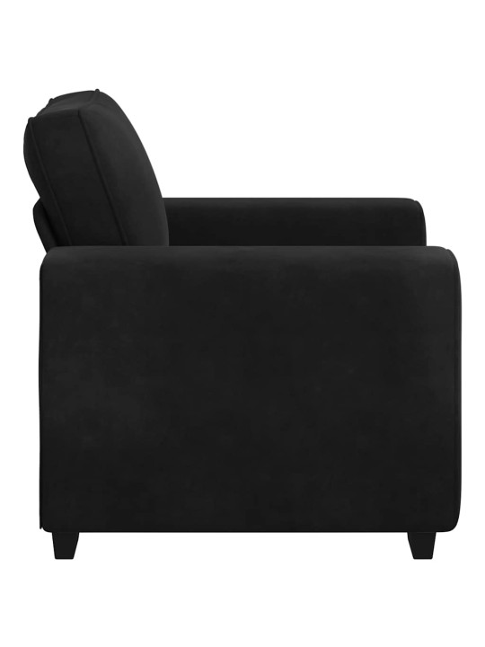 Křeslo černé 60 cm samet