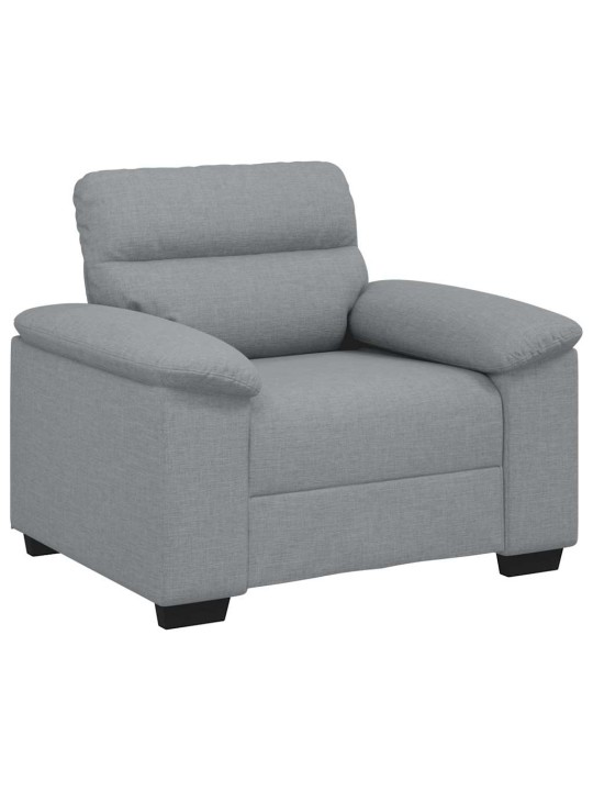 Rozkládací křeslo světle šedá 60 cm textil
