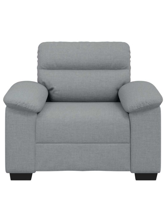 Rozkládací křeslo světle šedá 60 cm textil