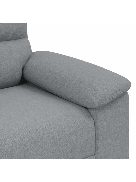 Rozkládací křeslo světle šedá 60 cm textil