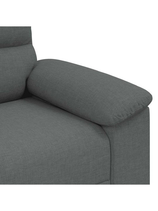 Rozkládací křeslo tmavě šedé 60 cm látka