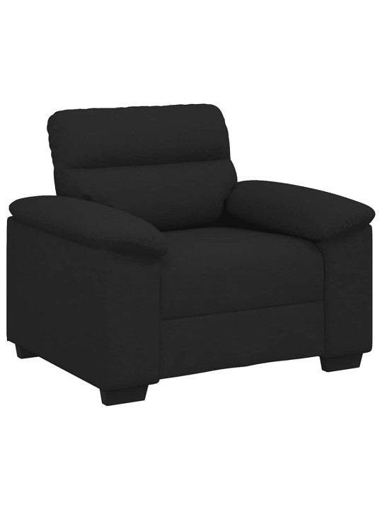 Rozkládací křeslo černé 60 cm látka