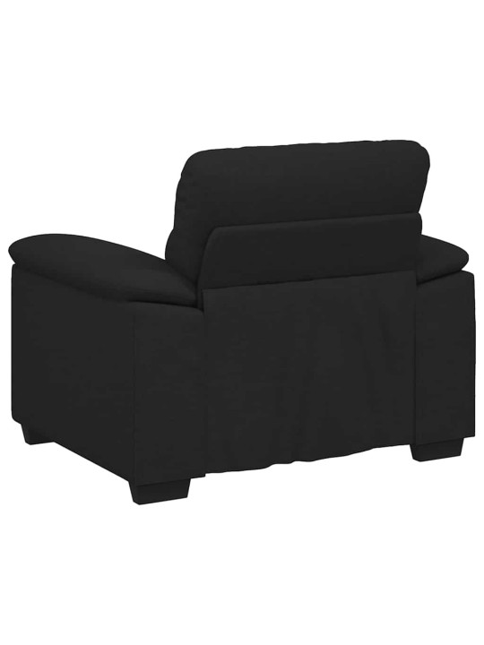 Rozkládací křeslo černé 60 cm látka