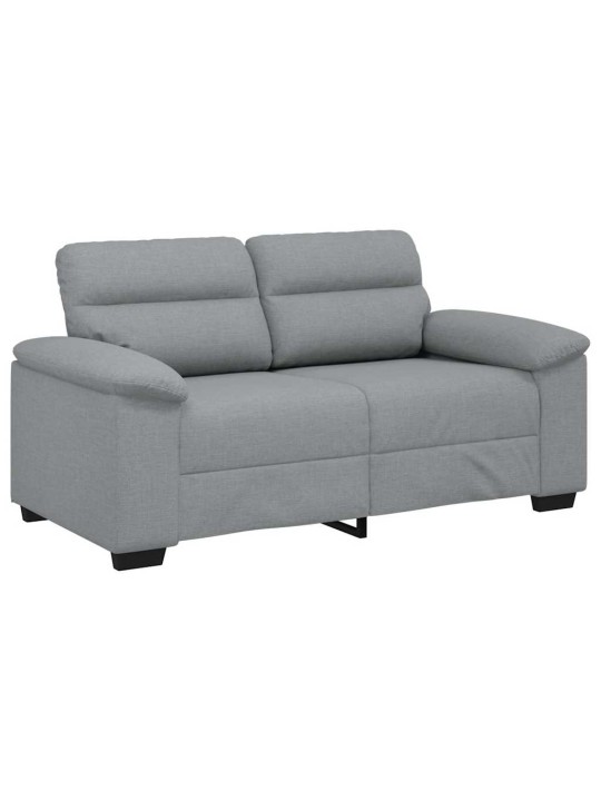 Pohovka pro 2 osoby světle šedá 120 cm látka