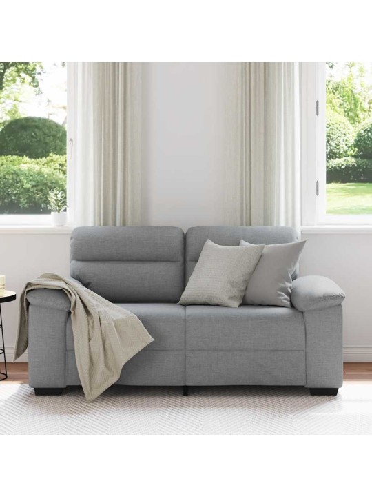 Pohovka pro 2 osoby světle šedá 120 cm látka
