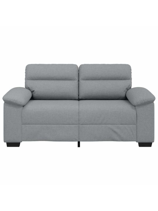 Pohovka pro 2 osoby světle šedá 120 cm látka