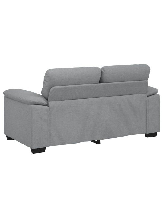 Pohovka pro 2 osoby světle šedá 120 cm látka