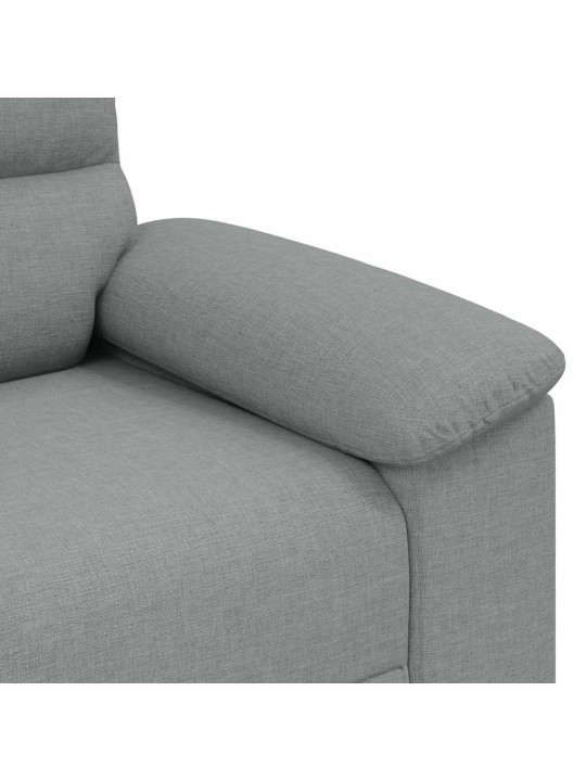 Pohovka pro 2 osoby světle šedá 120 cm látka