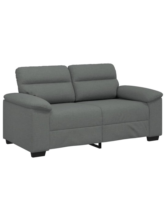 Pohovka pro 2 osoby tmavě šedá 120 cm látka