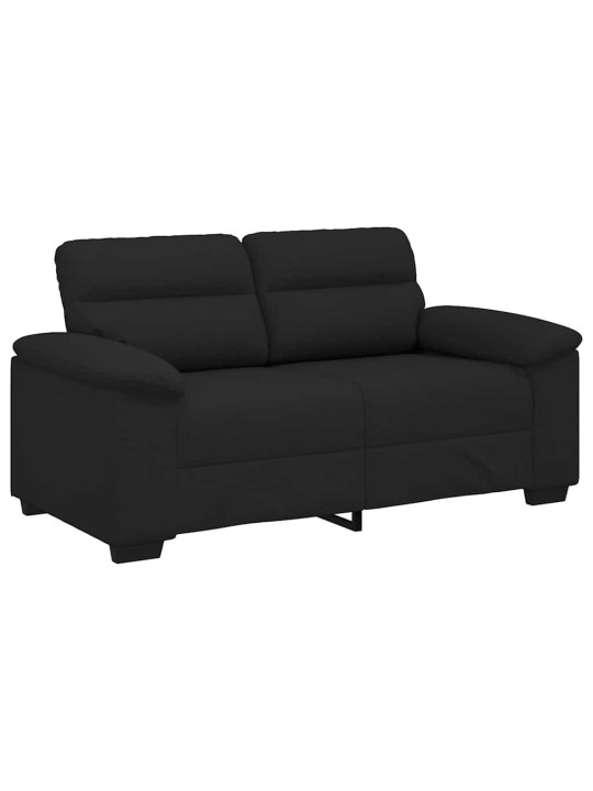 Pohovka pro 2 osoby černá 120 cm látka