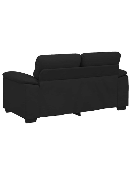 Pohovka pro 2 osoby černá 120 cm látka