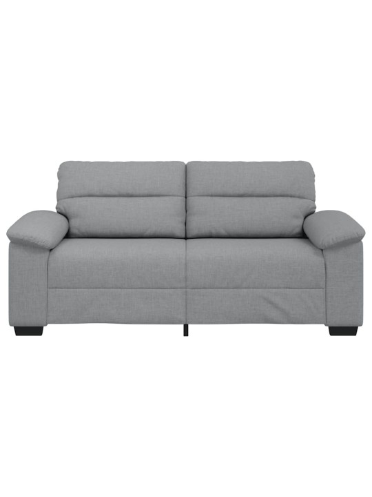 Pohovka pro 2 osoby světle šedá 140 cm látka