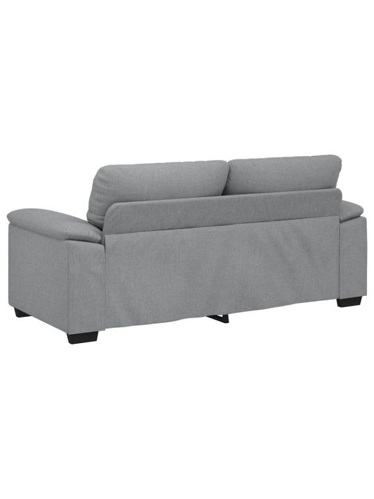 Pohovka pro 2 osoby světle šedá 140 cm látka