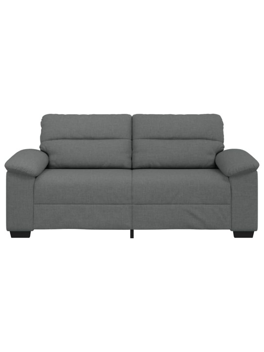 Pohovka pro 2 osoby tmavě šedá 140 cm látka
