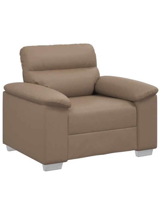 Rozkládací křeslo cappuccino 60 cm umělá kůže