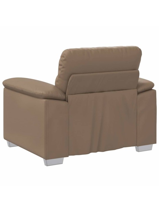 Rozkládací křeslo cappuccino 60 cm umělá kůže