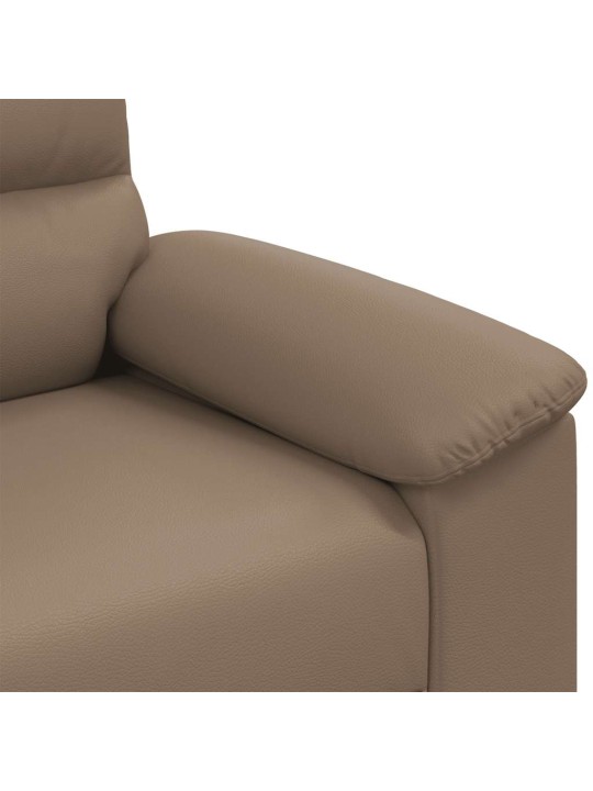Rozkládací křeslo cappuccino 60 cm umělá kůže