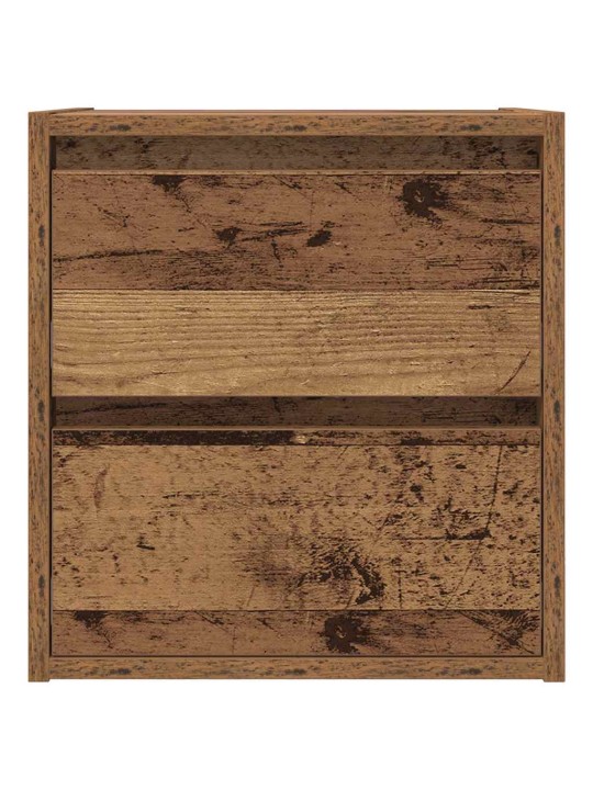 Nástěnné noční stolky 2 ks old wood 38x34x40 cm