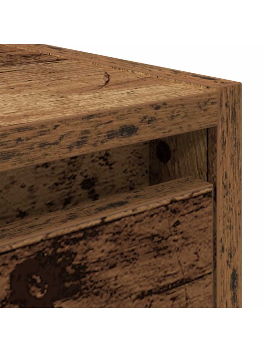 Nástěnné noční stolky 2 ks old wood 38x34x40 cm