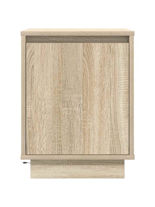 Noční skříňky s led osvětlením 2 ks dub sonoma 38x34x50 cm