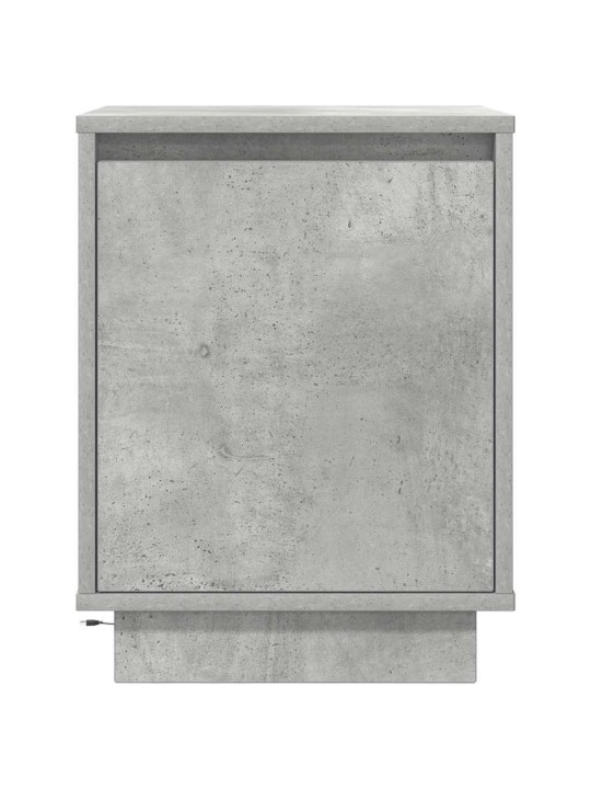 Noční skříňky s led osvětlením 2 ks betonová šedá 38x34x50 cm