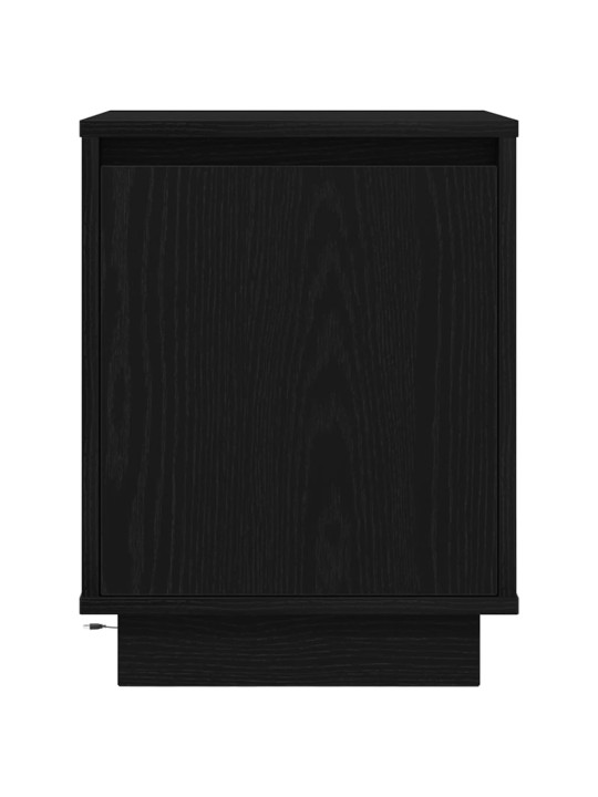 Noční skříňky s led světly 2 ks černé 38x34x50 cm