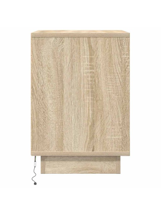 Noční skříňka s led osvětlením dub sonoma 38x34x50 cm