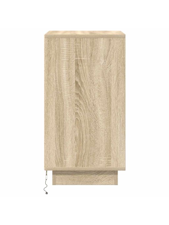Noční skříňka s led osvětlením dub sonoma 38x34x65 cm