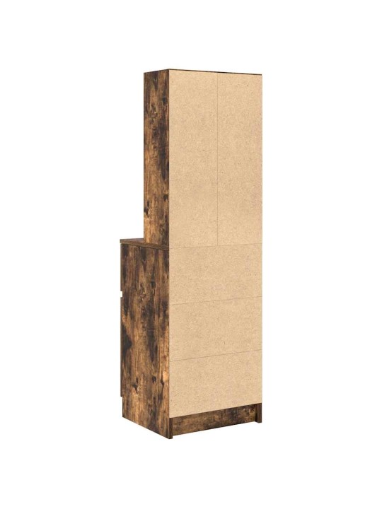 Noční stolek kouřový dub 39x35x125 cm kompozitní dřevo