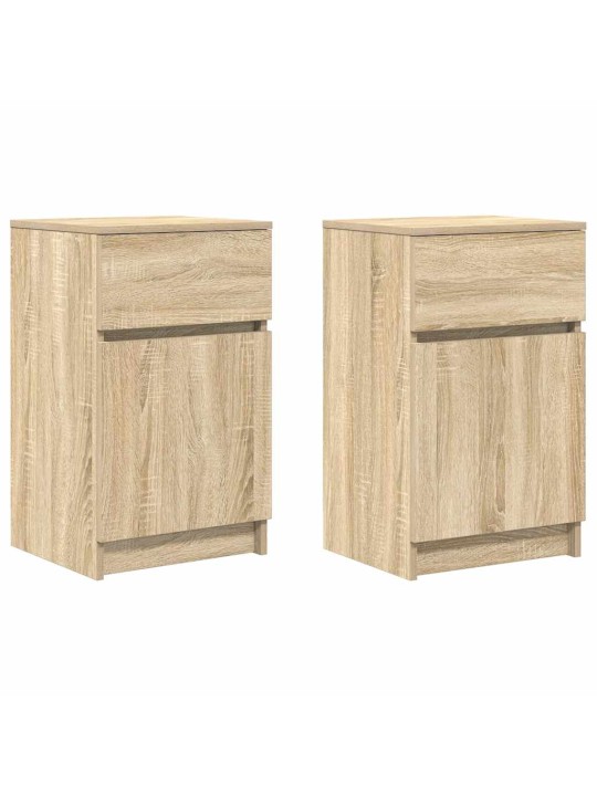 Noční stolky 2 ks dub sonoma 39x35x65 cm kompozitní dřevo