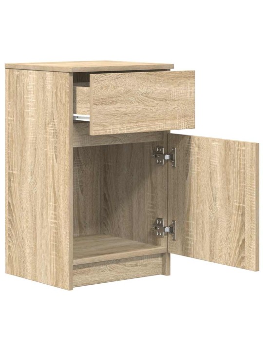 Noční stolky 2 ks dub sonoma 39x35x65 cm kompozitní dřevo