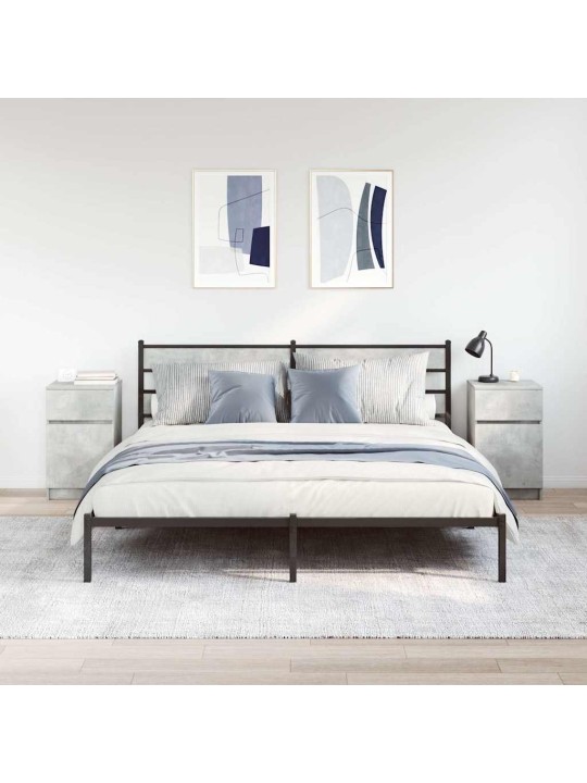 Noční stolky 2 ks betonově šedé 39x35x65 cm kompozitní dřevo