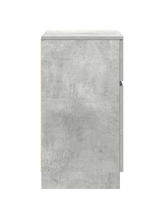 Noční stolky 2 ks betonově šedé 39x35x65 cm kompozitní dřevo
