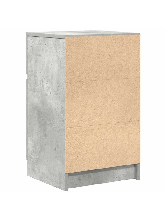 Noční stolky 2 ks betonově šedé 39x35x65 cm kompozitní dřevo