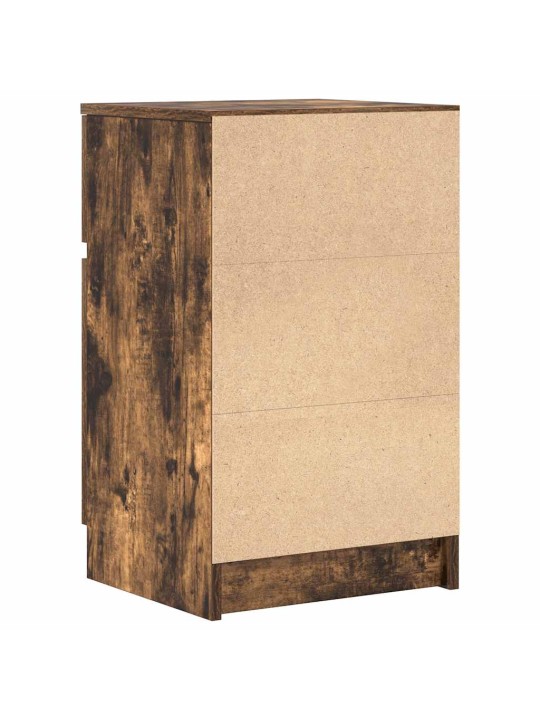 Noční stolky 2 ks kouřový dub 39x35x65 cm kompozitní dřevo