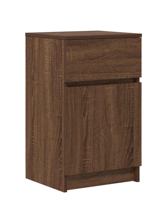 Noční stolky 2 ks hnědý dub 39x35x65 cmkompozitní dřevo
