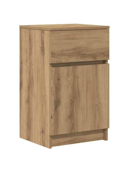 Noční stolky 2 ks dub artisan 39x35x65 cm kompozitní dřevo