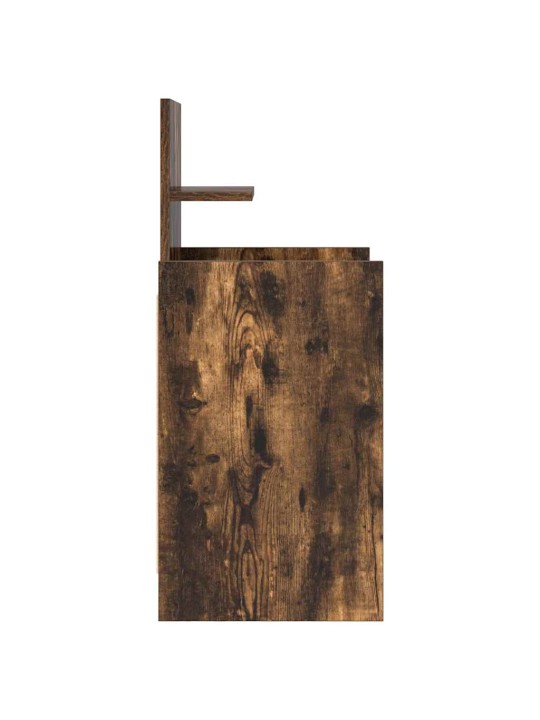 Noční skříňky se 2 zásuvkami 2 ks kouřový dub 38x34x80 cm