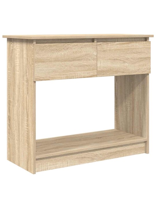 Konzolový stolek se zásuvkami dub sonoma 85,5x38,5x74,5 cm