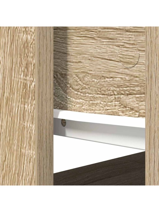 Konzolový stolek se zásuvkami dub sonoma 85,5x38,5x74,5 cm