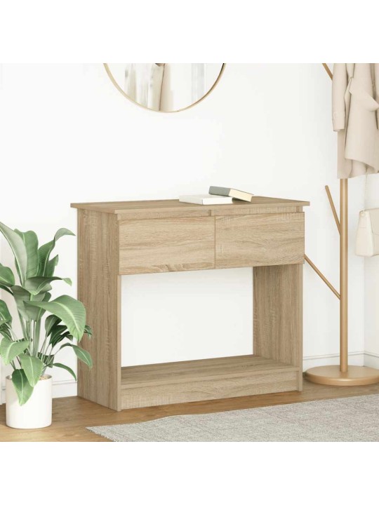 Konzolový stolek se zásuvkami dub sonoma 85,5x38,5x74,5 cm
