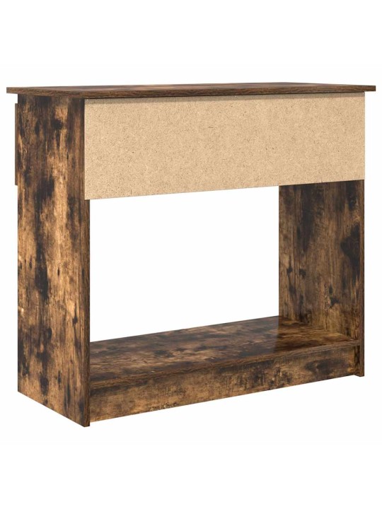 Konzolový stolek se zásuvkami kouřový dub 85,5x38,5x74,5 cm